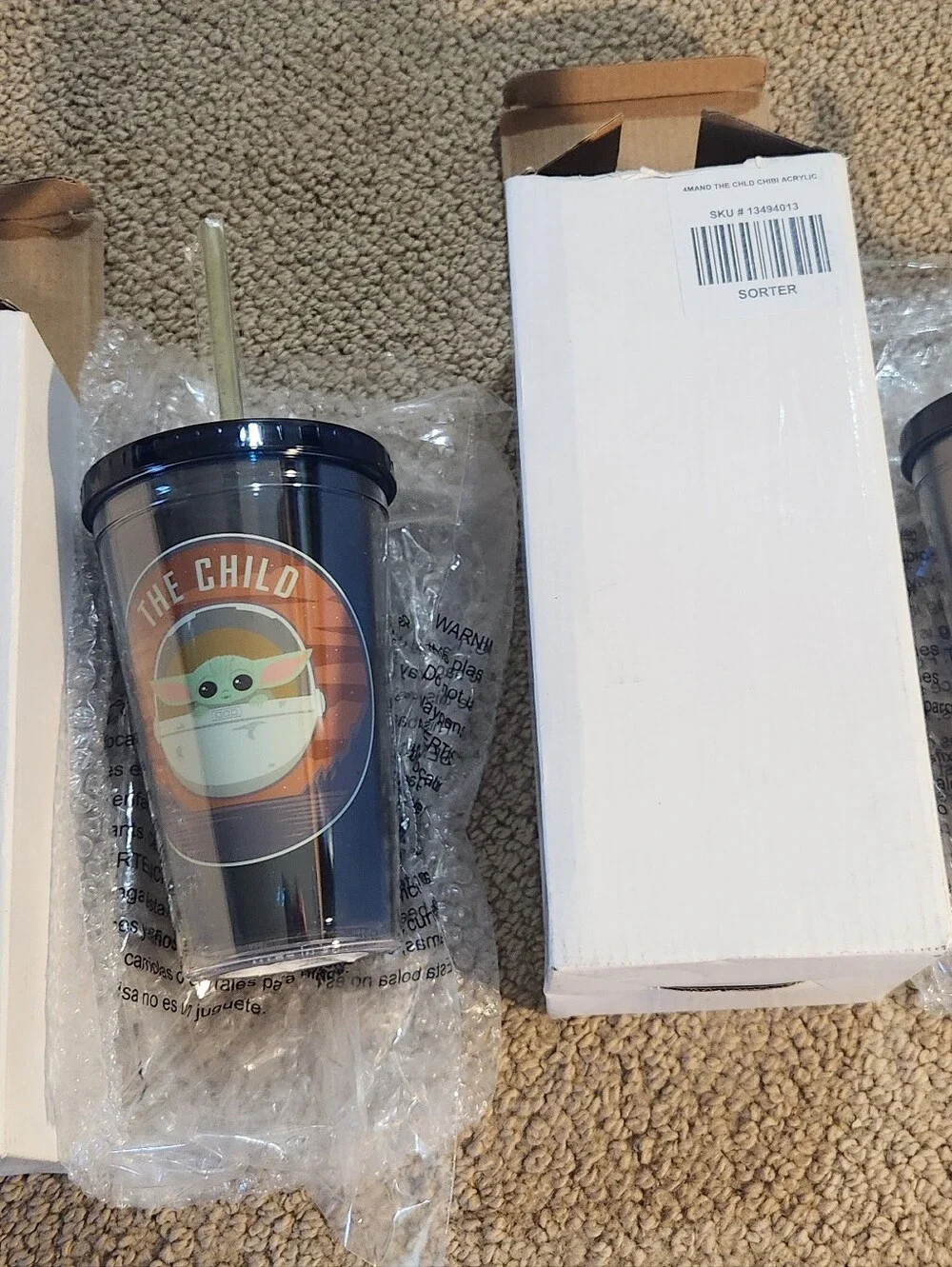 The Child (Baby Yoda) Tumbler Cup - Dark Blue